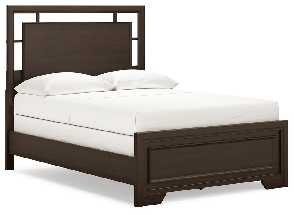 Covetown Full Panel Bed with Mirrored Dresser - alternate view 4