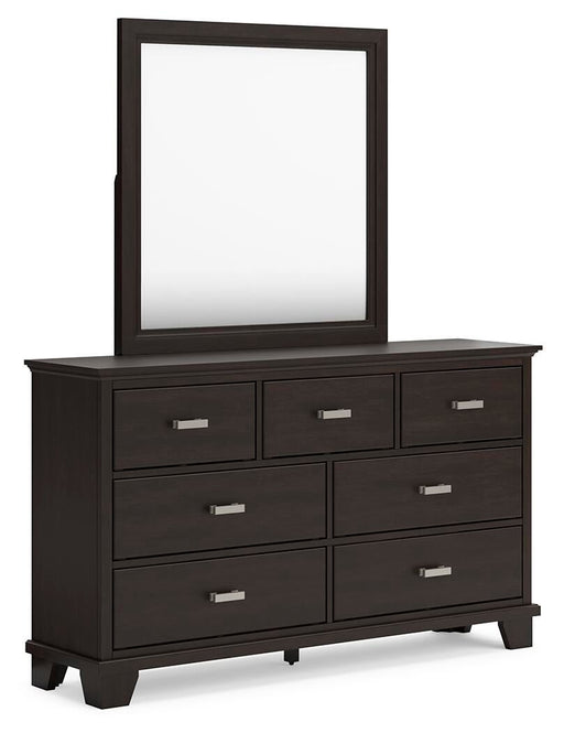 Covetown Full Panel Bed, Dresser, Mirror, Chest and Nightstand - alternate view 2