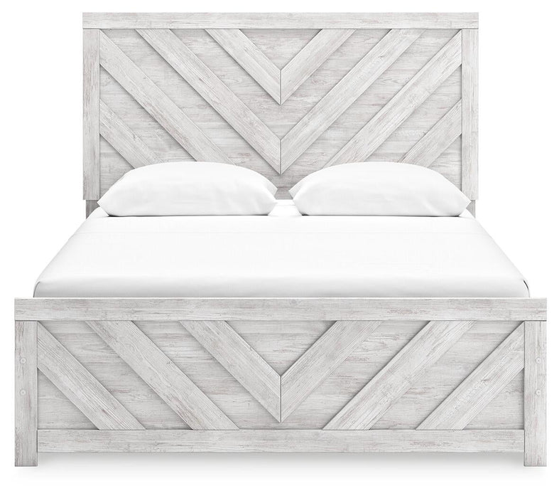 Cayboni Queen Panel Bed with Mirrored Dresser - alternate view 9