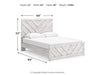 Cayboni Queen Panel Bed with Mirrored Dresser - alternate view 13
