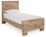 Hyanna Twin Panel Bed with Mirrored Dresser - alternate view 4