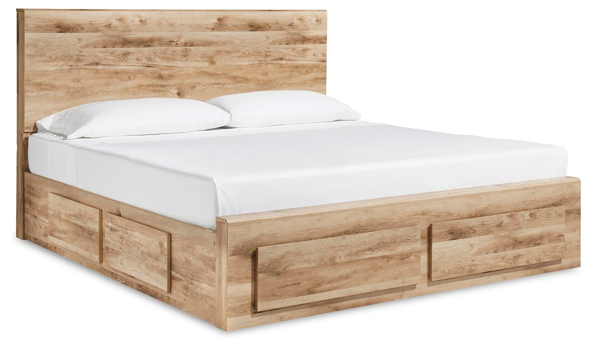 Hyanna King Panel Storage Bed with 2 Under Bed Storage Drawers, Dresser, Mirror and Nightstand - alternate view 5