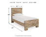 Hyanna Twin Panel Bed with Mirrored Dresser - alternate view 9
