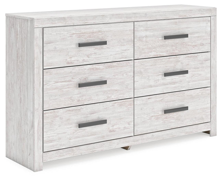 Cayboni Full Panel Bed with Mirrored Dresser - alternate view 4