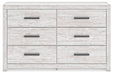 Cayboni Full Panel Bed with Mirrored Dresser - alternate view 6