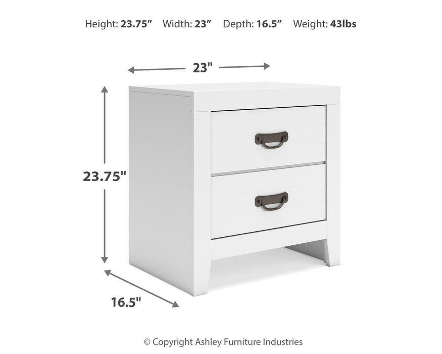 Binterglen Twin Panel Bed with Mirrored Dresser and Nightstand - alternate view 21