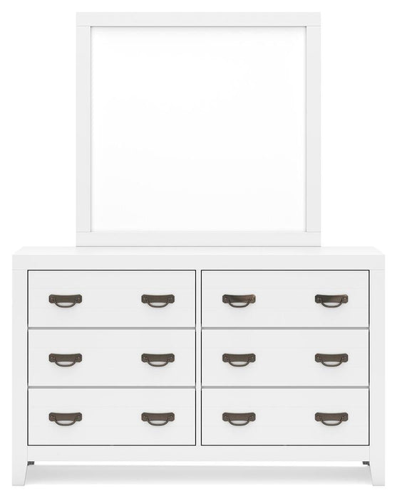 Binterglen Twin Panel Bed, Dresser, Mirror, Chest and Nightstand - alternate view 4