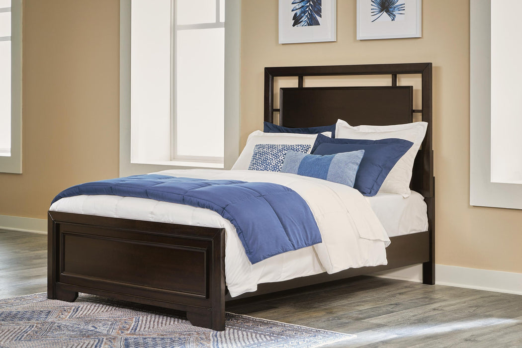 Covetown Full Panel Bed with Mirrored Dresser and Nightstand - alternate view 10