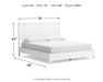 Binterglen California King Panel Bed with Mirrored Dresser - alternate view 11