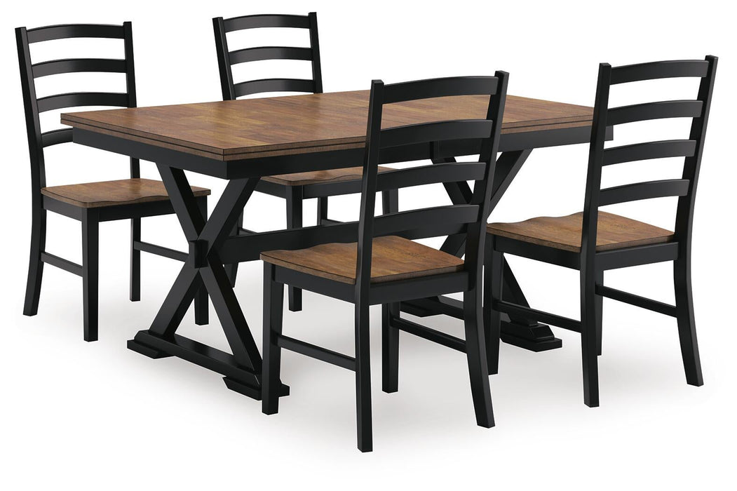 Wildenauer Dining Table and 4 Chairs - alternate view 3