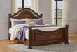 Lavinton California King Poster Bed with Mirrored Dresser - alternate view 7
