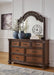 Lavinton California King Poster Bed with Mirrored Dresser - alternate view 6