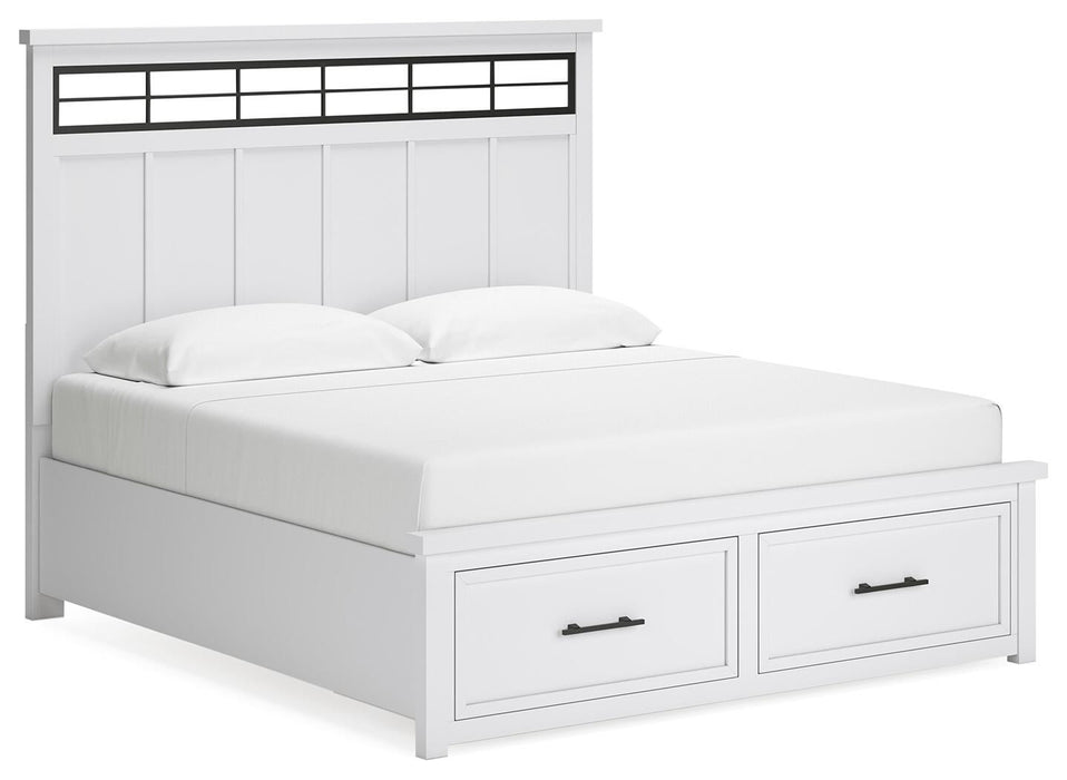 Ashbryn King Panel Storage Bed, Dresser, Mirror and Nightstand - alternate view 8