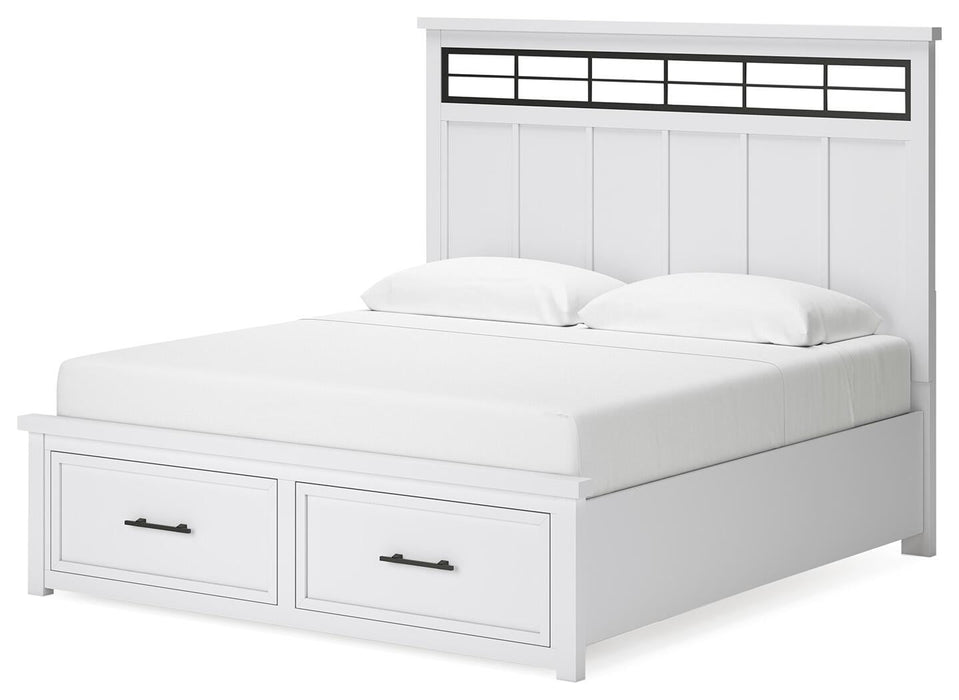 Ashbryn King Panel Storage Bed, Dresser, Mirror and Nightstand - alternate view 10