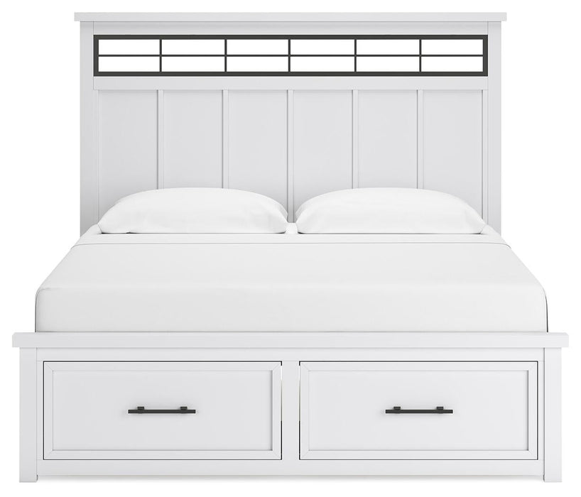 Ashbryn King Panel Storage Bed, Dresser, Mirror and Nightstand - alternate view 7