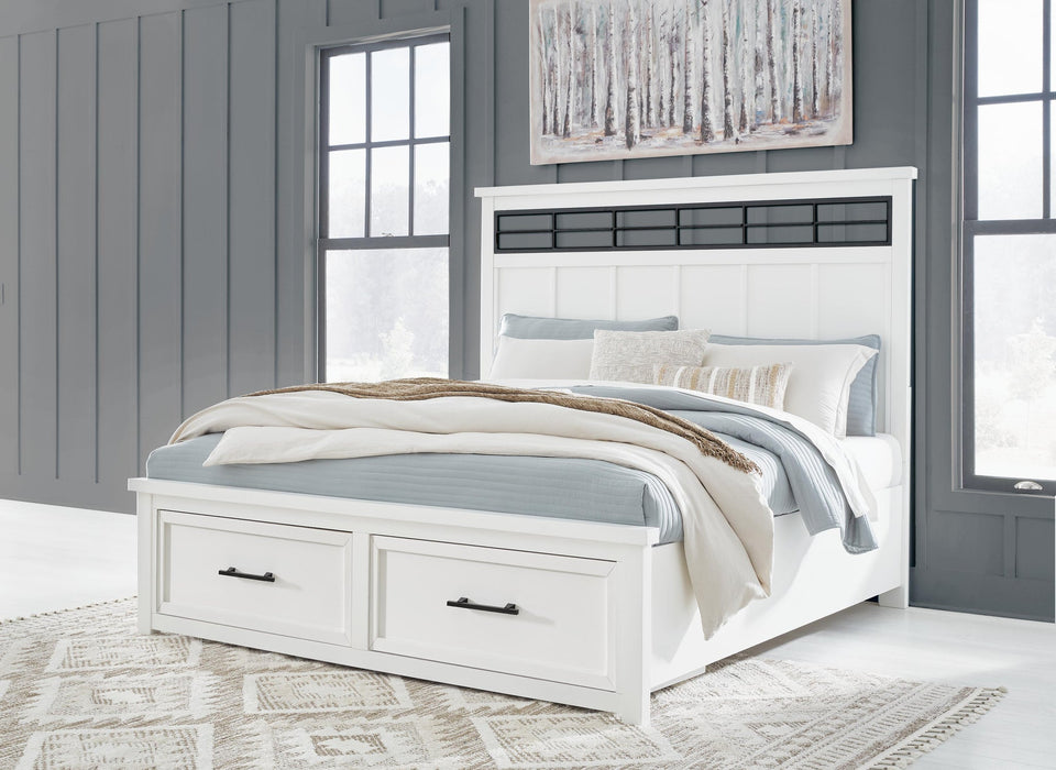 Ashbryn King Panel Storage Bed, Dresser, Mirror and Nightstand - alternate view 19