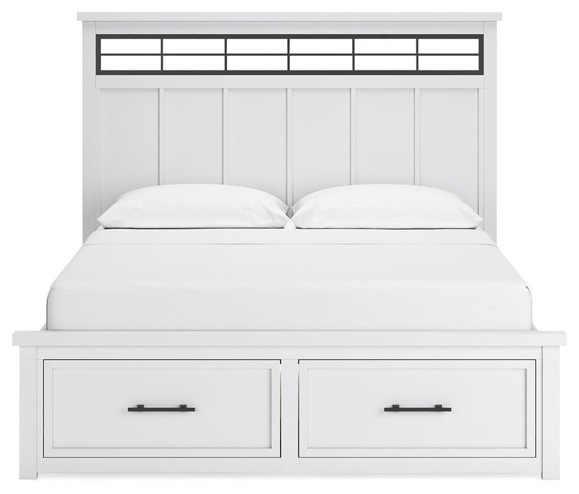 Ashbryn California King Panel Storage Bed, Dresser, Mirror and Nightstand - alternate view 7