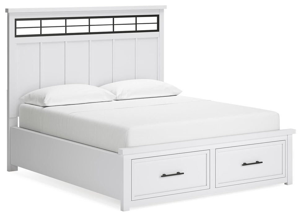 Ashbryn California King Panel Storage Bed, Dresser, Mirror and Nightstand - alternate view 8