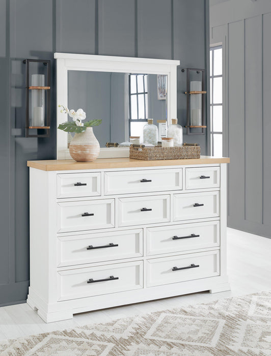 Ashbryn California King Panel Storage Bed, Dresser, Mirror and Nightstand - alternate view 18