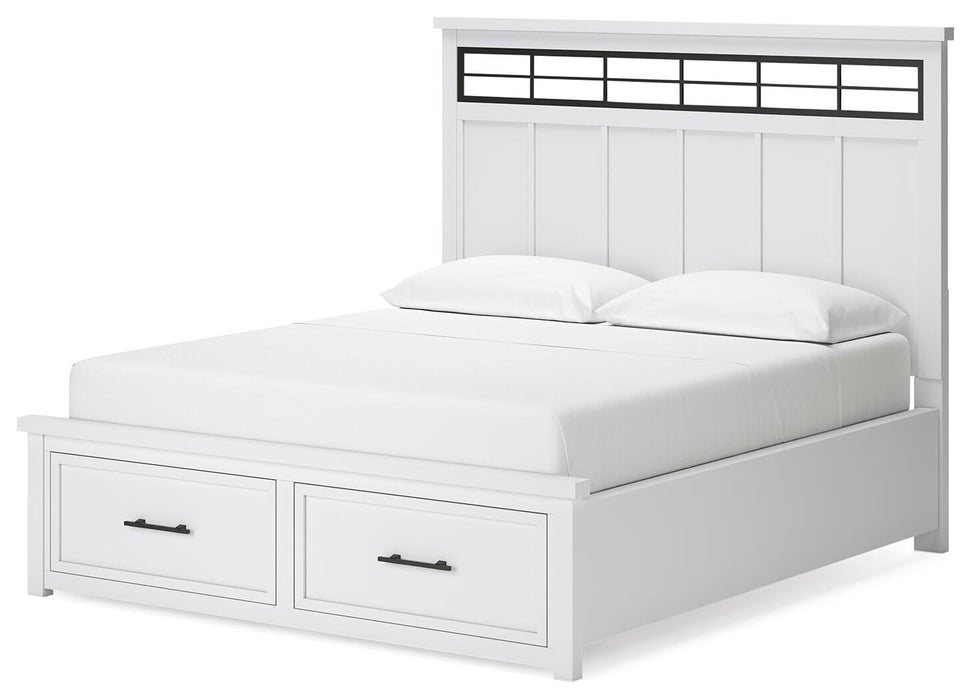 Ashbryn California King Panel Storage Bed, Dresser, Mirror, Chest and Nightstand - alternate view 16