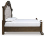 Maylee California King Upholstered Bed with Mirrored Dresser - alternate view 11