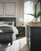 Lanolee California King Panel Bed with Mirrored Dresser and Nightstand - alternate view 2