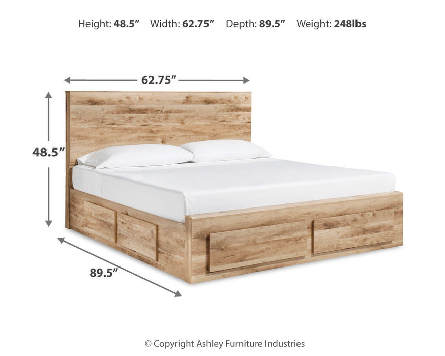 Hyanna Queen Panel Storage Bed with 2 Under Bed Storage Drawer, Dresser and Mirror - alternate view 10