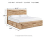 Hyanna Queen Panel Storage Bed with 2 Under Bed Storage Drawer, Dresser and Mirror - alternate view 10
