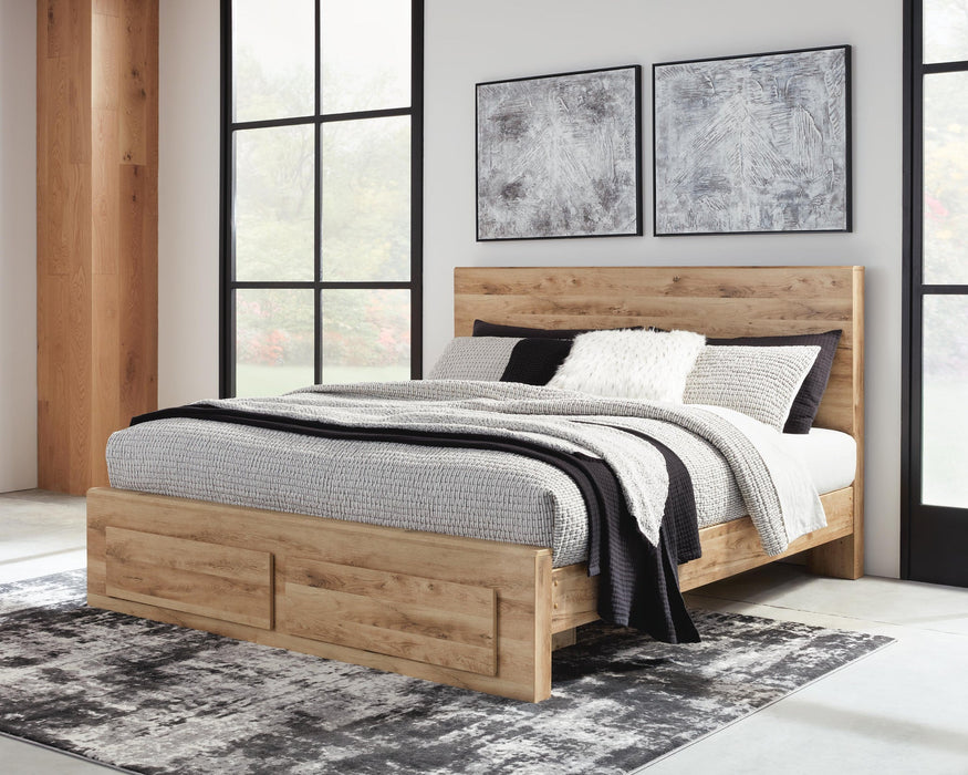 Hyanna Queen Panel Storage Bed, Dresser, Mirror, Chest and Nightstand - alternate view 16