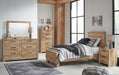 Hyanna Twin Panel Bed, Dresser, Mirror, Chest and Nightstand - alternate view 2