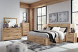 Hyanna King Panel Storage Bed with 1 Under Bed Storage Drawer, Dresser, Mirror, Chest and Nightstand - alternate view 2
