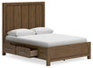 Cabalynn Queen Panel Bed with Storage with Mirrored Dresser and Nightstand - alternate view 8