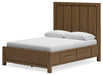 Cabalynn Queen Panel Bed with Storage with Mirrored Dresser and Nightstand - alternate view 10