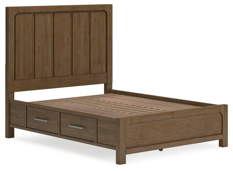 Cabalynn Queen Panel Bed with Storage with Mirrored Dresser and Nightstand - alternate view 9