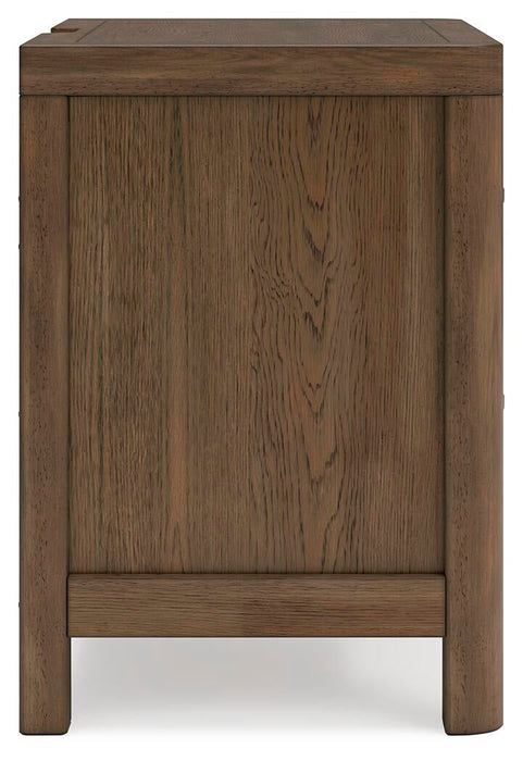 Cabalynn Queen Panel Bed with Storage with Mirrored Dresser and Nightstand - alternate view 25