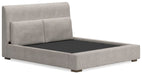 Cabalynn California King Upholstered Bed with Mirrored Dresser, Chest and Nightstand - alternate view 9