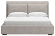 Cabalynn California King Upholstered Bed with Mirrored Dresser, Chest and Nightstand - alternate view 10