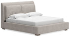 Cabalynn King Upholstered Bed with Mirrored Dresser and Nightstand - alternate view 7