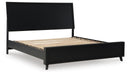 Danziar King Panel Bed with Mirrored Dresser - alternate view 5