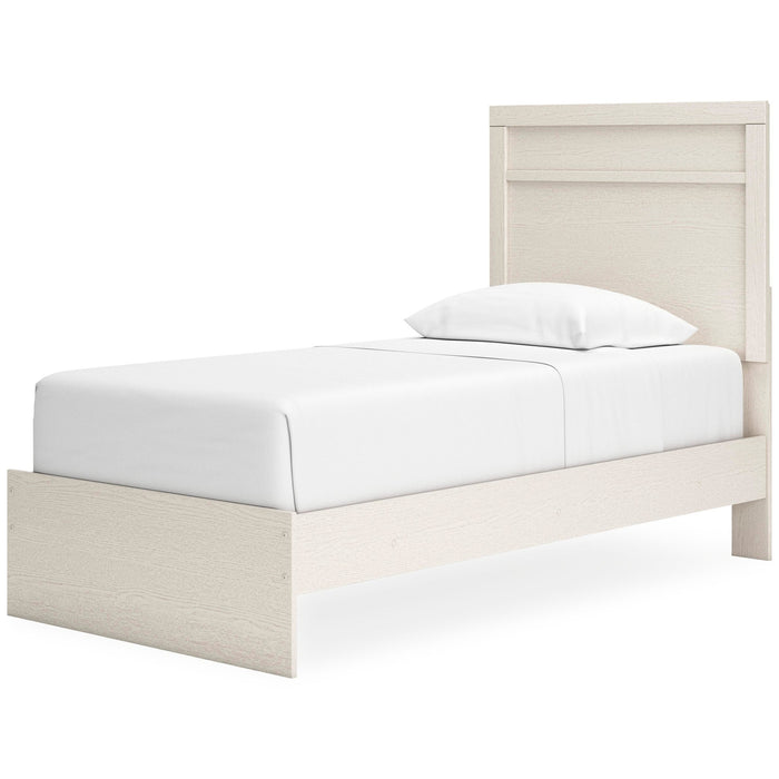 Stelsie Twin Panel Bed with Mirrored Dresser - alternate view 7