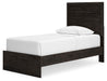 Belachime Twin Panel Bed with Mirrored Dresser - alternate view 7