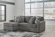 Gardiner Sofa Chaise with Ottoman - alternate view 9