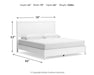 Binterglen King Panel Bed with Mirrored Dresser - alternate view 11