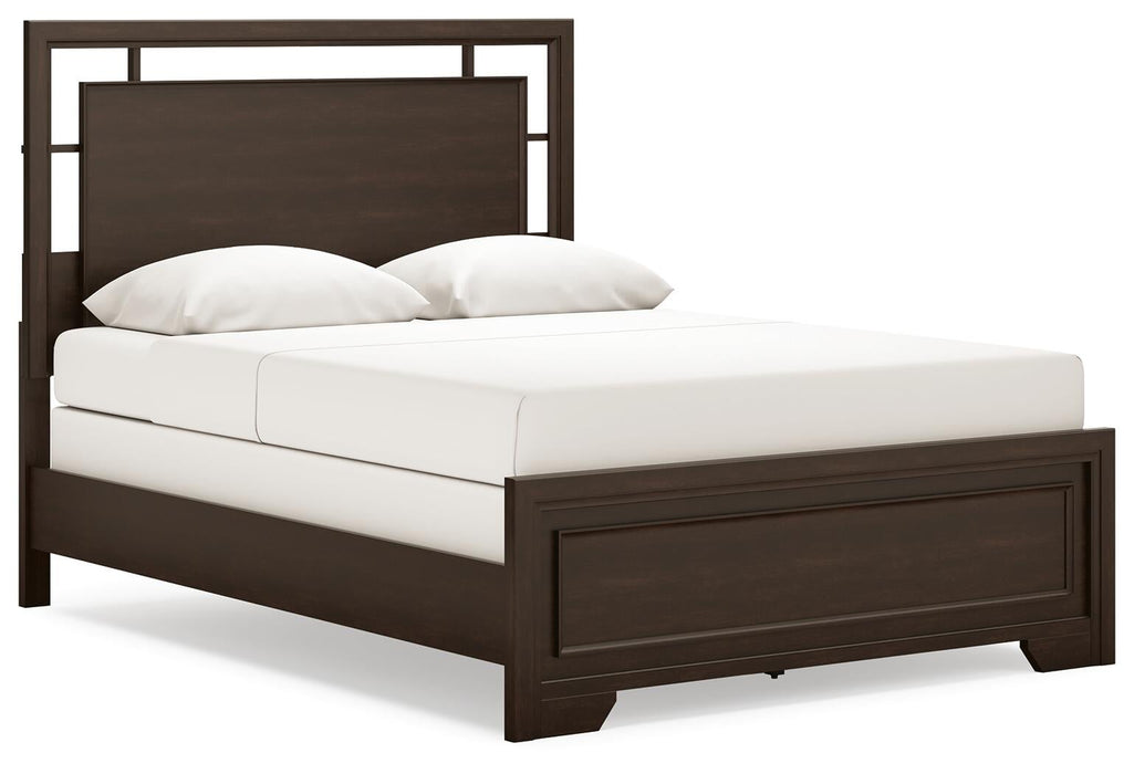 Covetown Queen Panel Bed with Mirrored Dresser - alternate view 4