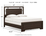 Covetown Queen Panel Bed with Mirrored Dresser - alternate view 7