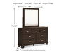 Covetown King Panel Bed with Mirrored Dresser - alternate view 8