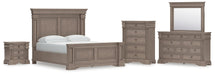 Blairhurst California King Panel Bed, Dresser, Mirror, Chest and Nightstand
