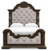 Maylee Queen Upholstered Bed, Dresser, Mirror, Chest and Nightstand - alternate view 8