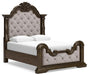 Maylee Queen Upholstered Bed, Dresser, Mirror, Chest and Nightstand - alternate view 9