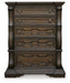 Maylee King Upholstered Bed, Dresser, Mirror, Chest and Nightstand - alternate view 4